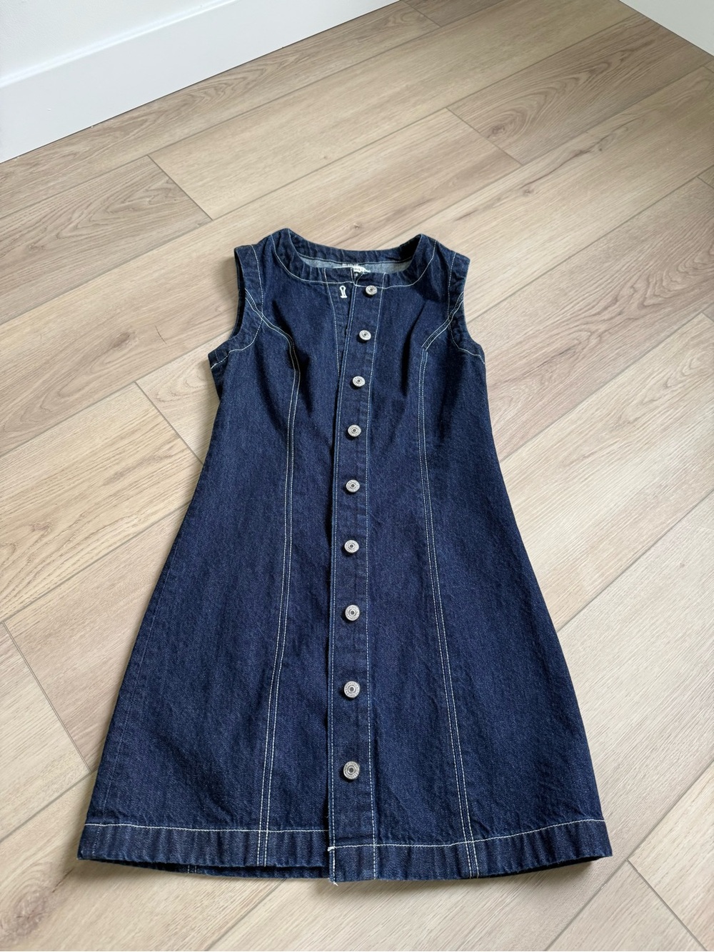 Abercrombie & Fitch Dark Blue Denim Mini Dress
